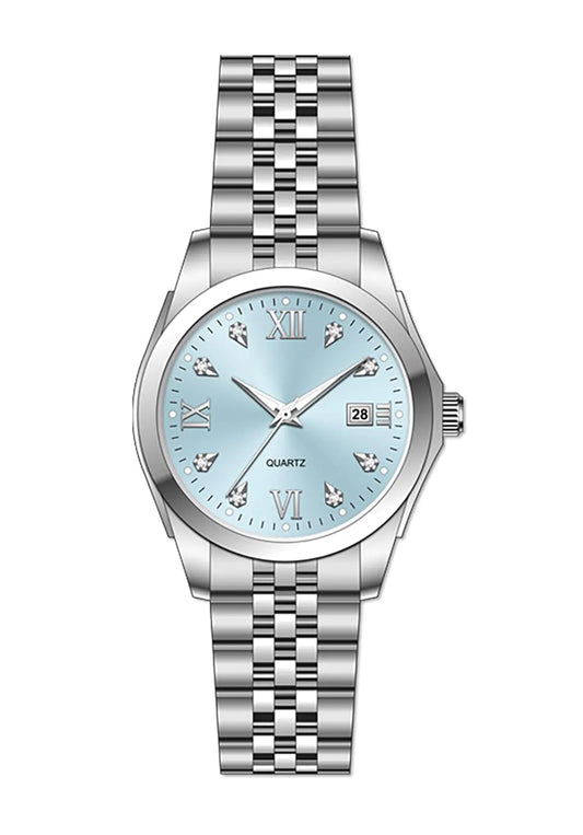 BESTKANG Womens Bracelet Watch Stainless Waterproof (Blue)